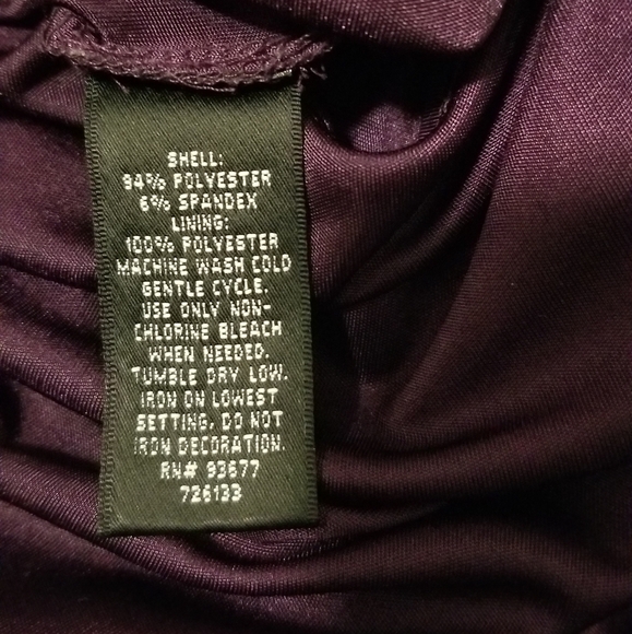 Nicloe Miller Geometric Paisley Purple tunic Shift dress Wrinkle free size 10 - Picture 11 of 12